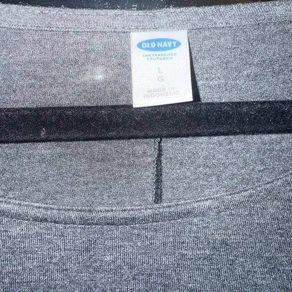 Old Navy Charcoal Gray Long-Sleeve Swing Dress - Picture 3 of 4